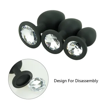 Soft Silicone Anal Butt Plug Prostate Massager Adult Gay Products Anal Plug Mini Erotic Bullet Vibrator Sex Toys for Men Women 3