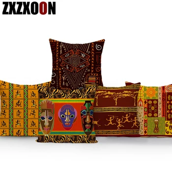 

Cotton Linen Sofa Home Decoration African Geometric Women Girls Pillow Cushion Cover Pillowcase Cojines Decorativos Para Sofa