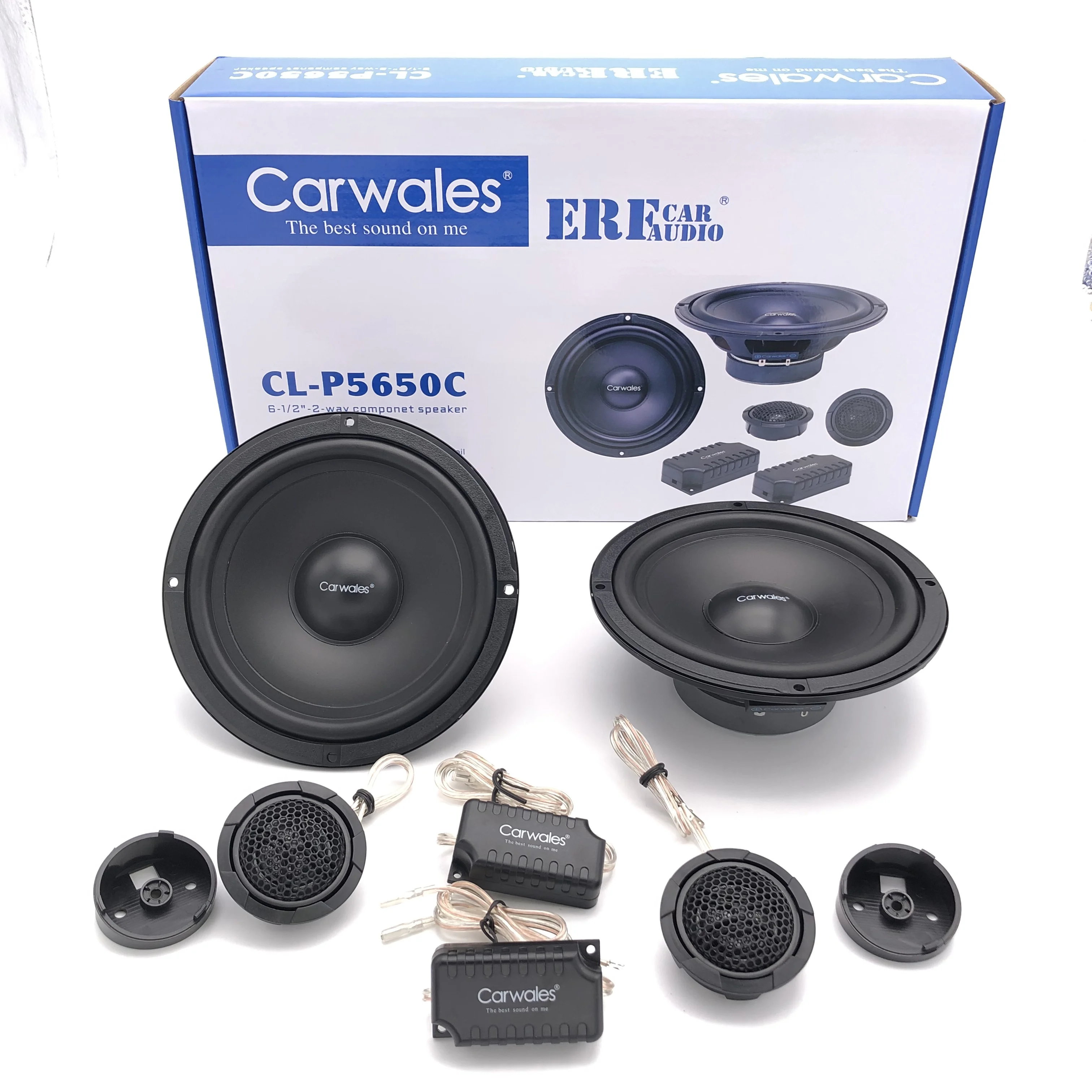 

6-1/2" 2 Way Compound Speaker Set High Quality Clear timbre Car Audio Sound System 2-Way Crossover Tweeter Speakers