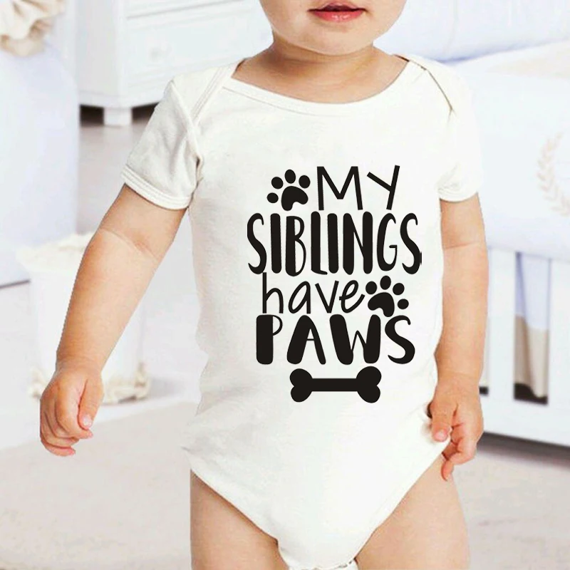 0-24 комбинезоны для новорожденных My Siblings имеют лапы Onesie забавные унисекс сдельник для ребенка боди
