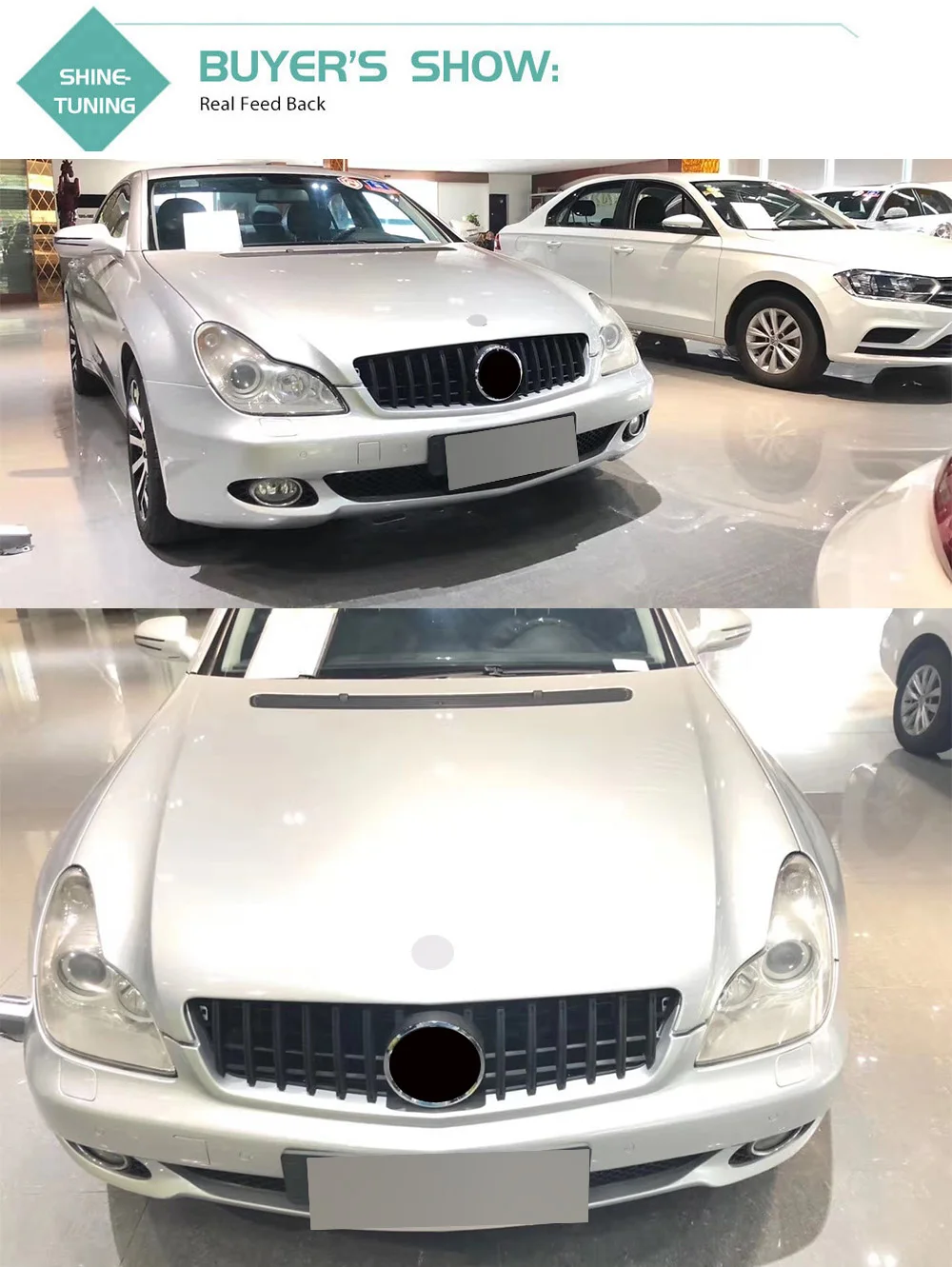 Передняя решетка подходит для нового CLS класса W219 GT решетка 2009-11 W219 гриль CLS300 CLS350 CLS500 без эмблемы