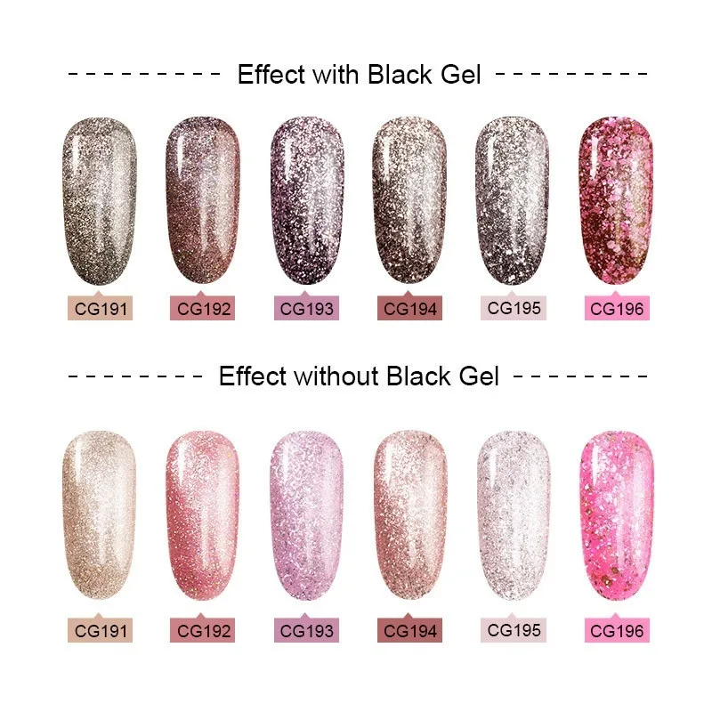 12ml Galaxy Nail Gel Polish Semi Permanent Neon Shimmer Shining UV Gel Polish Varnish Shiny Glitter Led Nail Enamel Gel