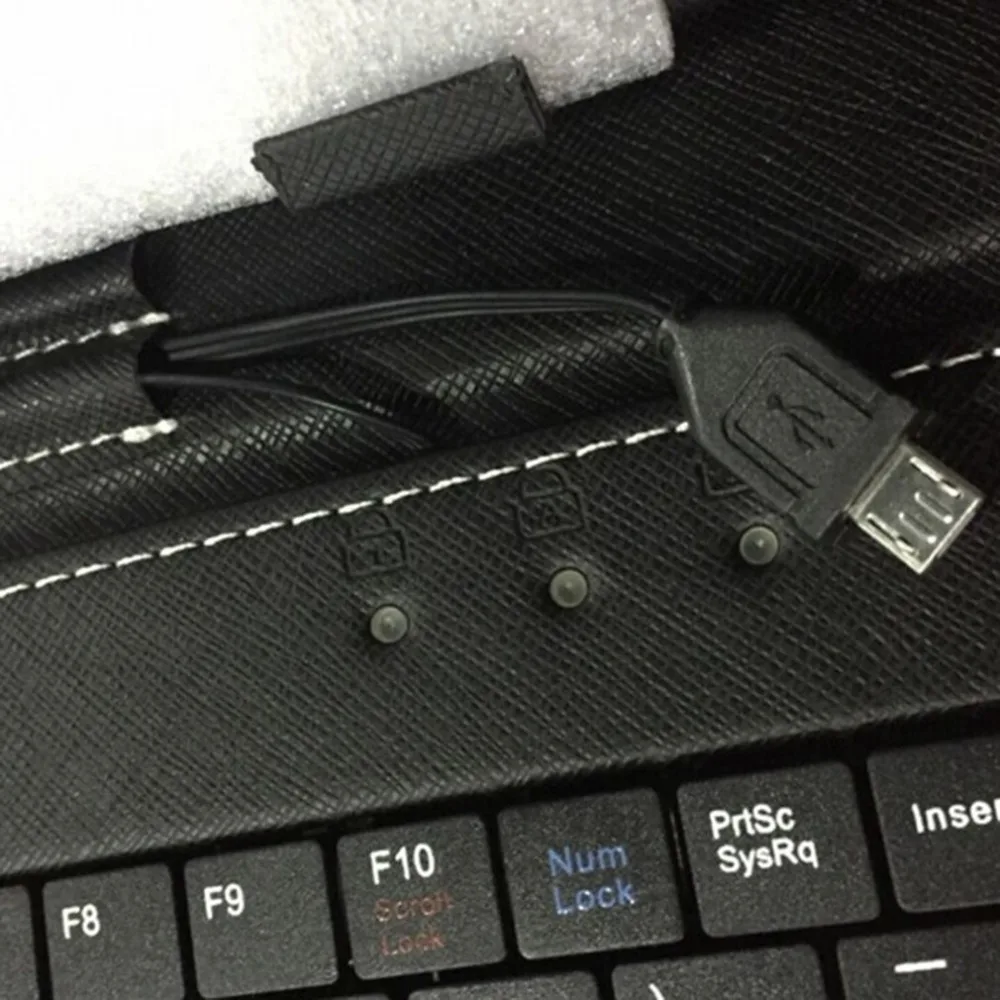 Кожаный чехол 10,1 дюйма, имитация чехла с USB клавиатурой, универсальный для планшетов на Android Windows 284*185*13 мм