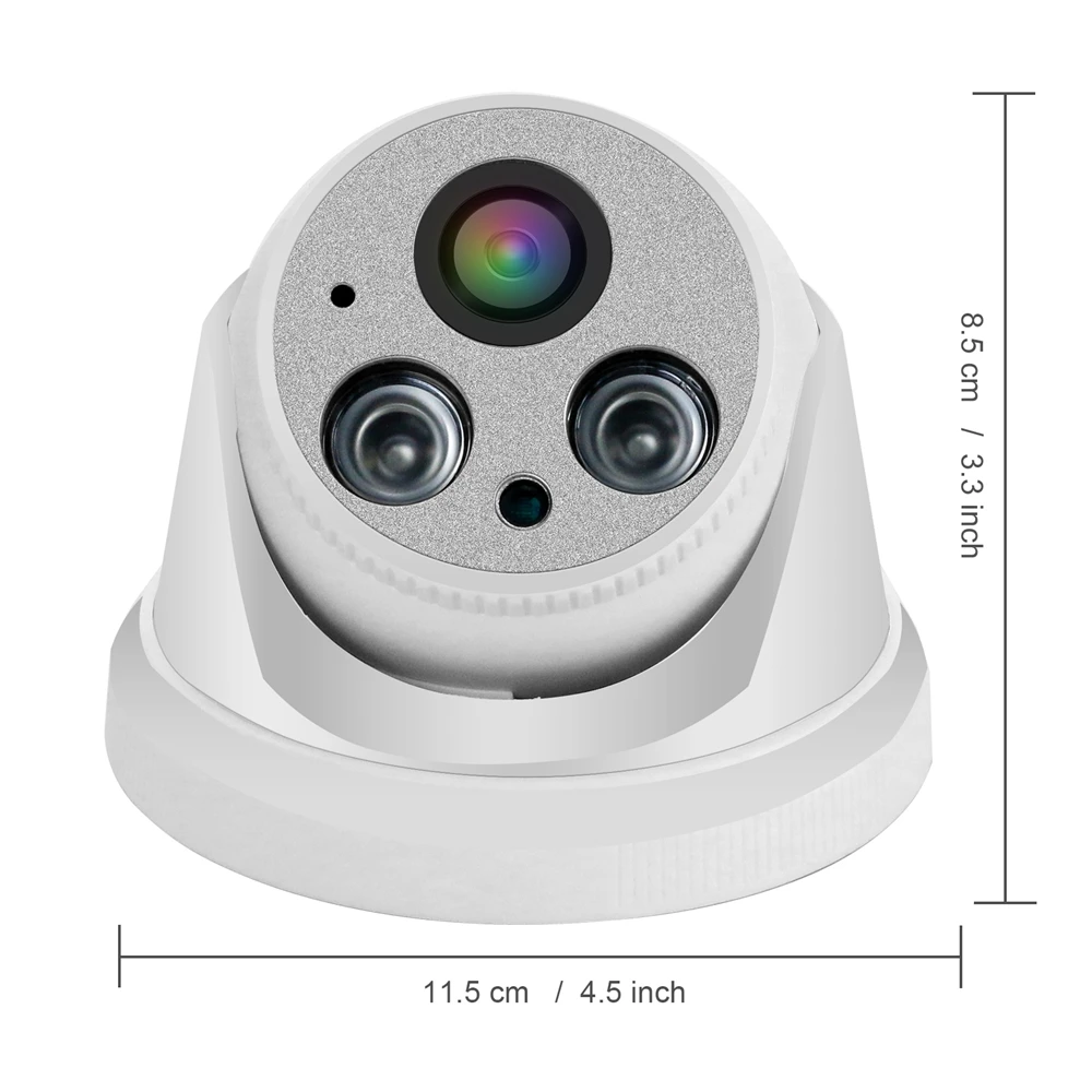 Купольная камера HomeFong для видеодомофона AHD 1080P проводная вращающаяся на 360 °