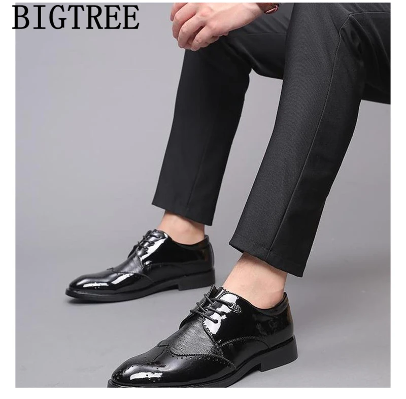 Мужская обувь с перфорацией типа «броги», Классическая официальная итальянская брендовая дизайнерская обувь для мужчин, офисные свадебные туфли, мужская обувь, zapatos de hombre buty