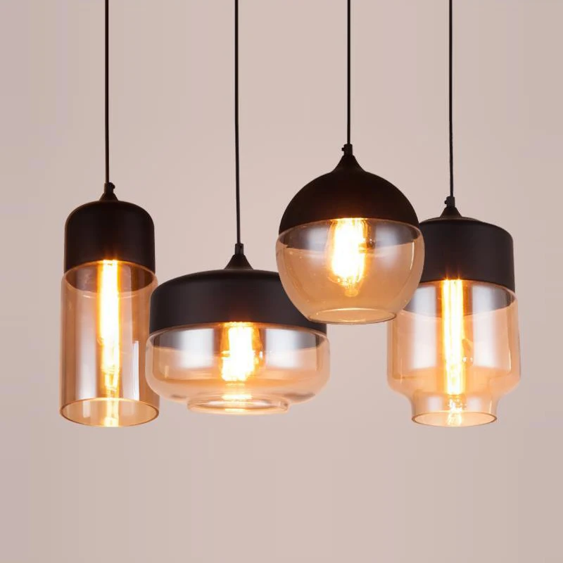 

Nordic Loft Hanging Hanging Lamps E27 Personality Retro Industrial Bar Counter Creative Milk Tea Shop Coffee Shop Pendant Lights