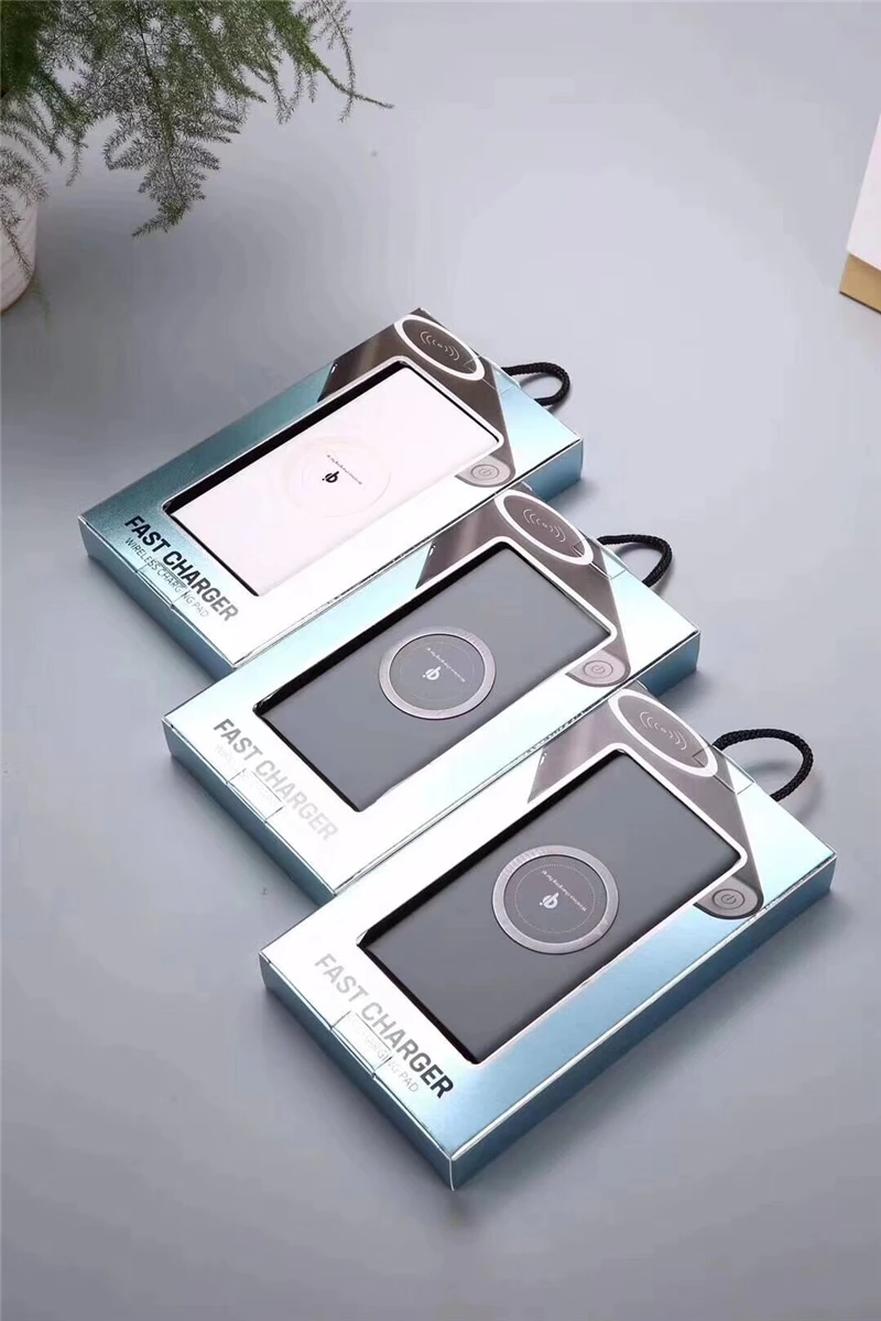 Qi Wireless Charger 10000mah Power Bank External Battery Poverbank Portable Mobile Phone Charger for iPhone X Samsung Powerbank