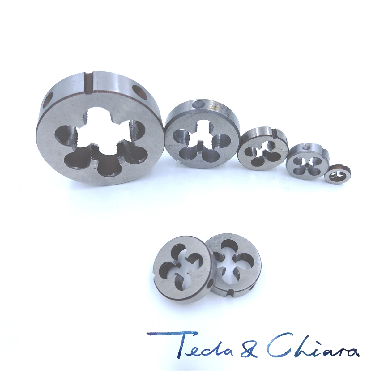 1pc HSS Machine M11 X 1.0mm Plug Tap and 1pc M11 X 1mm Die Threading Tool