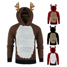 

Creative Hoodie Pullover Cute Funny Contrast Colors Autumn Hoodie Christmas Hoodie Christmas Hoodie