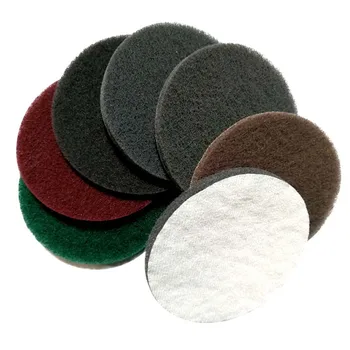 

18 PCS 5 Inch 240-800 Grit Multi-purpose Flocking Scouring Pad Industrial Heavy Duty Nylon Cloth for Polishing & Grinding