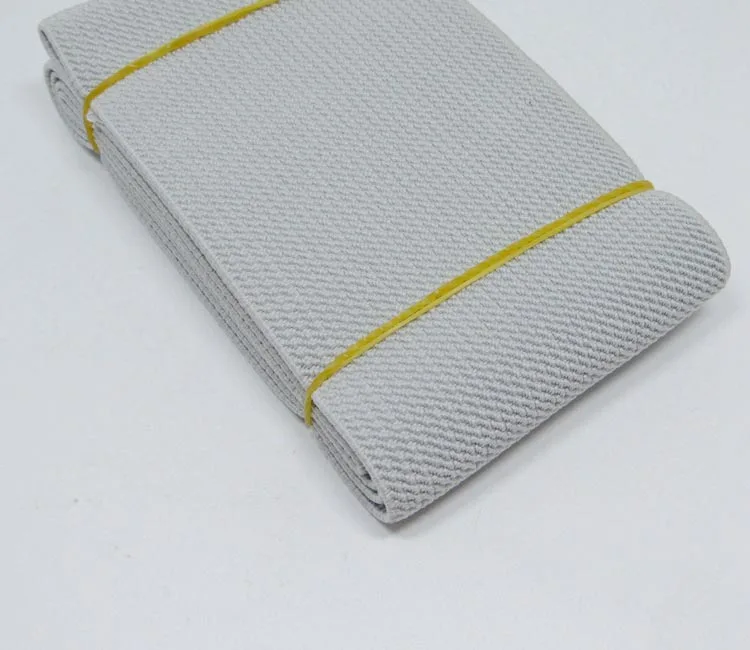 silvergrey 7cm Nylon Sewing Elastic Band Soft Skin Band Underwear Pants Decorative Elastic Webbing Bias Binding Tapes DIY Accessories - Цвет: silvergrey