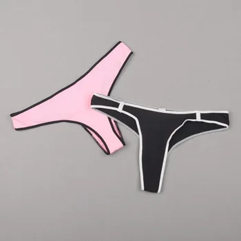 

KWD Sexy Cotton Low Waist T-Pants Ladies Simple T-Pants 4pcs/lot