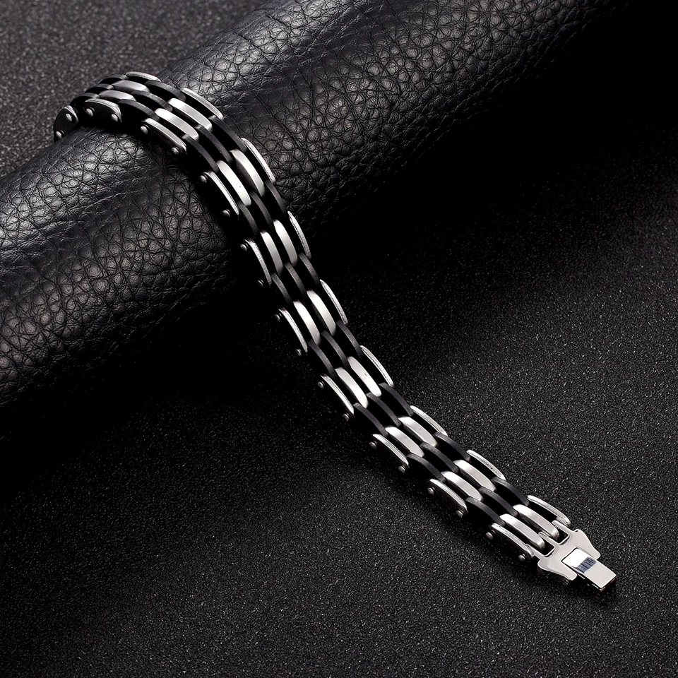 BORASI очень крутое мужское ювелирное изделие силиконовые байкерские велосипедные