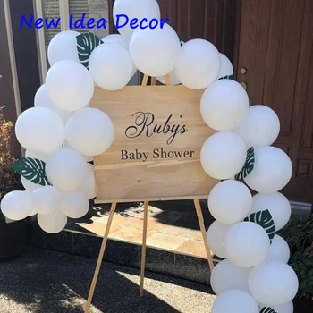 

38Pcs Balloons Garland Arch Kit White Globos Birthday Decoration Wedding Babyshower Anniversary Big Leaf Party Supplies Balony