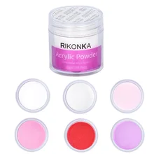 RIKONKA акриловый порошок поли гель маникюр для ногтей лак прозрачный порошок 3D дизайн ногтей Советы Набор профессиональных ногтей аксессуары