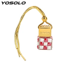 YOSOLO пустая стеклянная бутылка Автомобильная подвесная бутыль для ароматизатора автомобильный кулон для распылитель эфирных масел бутылка для освежителя воздуха