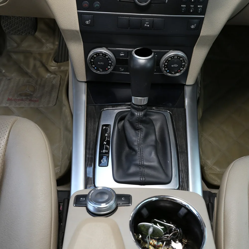 5 StylesABS для Mercedes Benz C GLK Class X204 W204 C180 C200 C260 2008-2013 Шестерня отделка для переключения передач рамка наклейка автомобильные аксессуары
