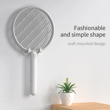 

Electric Mosquito Bug Zapper Fly Swatter Racket USB Rechargeable Insect Swatter 28GE