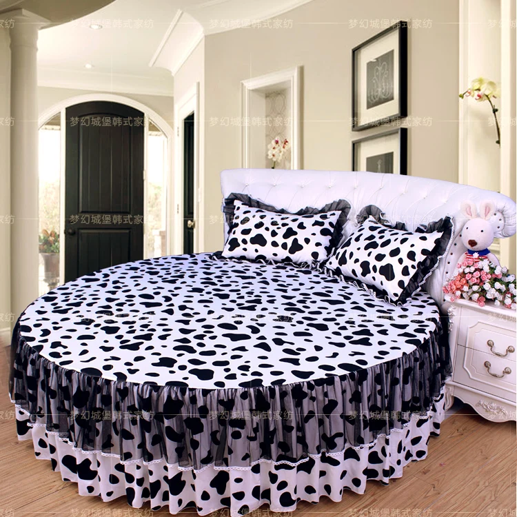 4 шт./комплект кружевные постельные принадлежности для девочек|round bed bedding|round