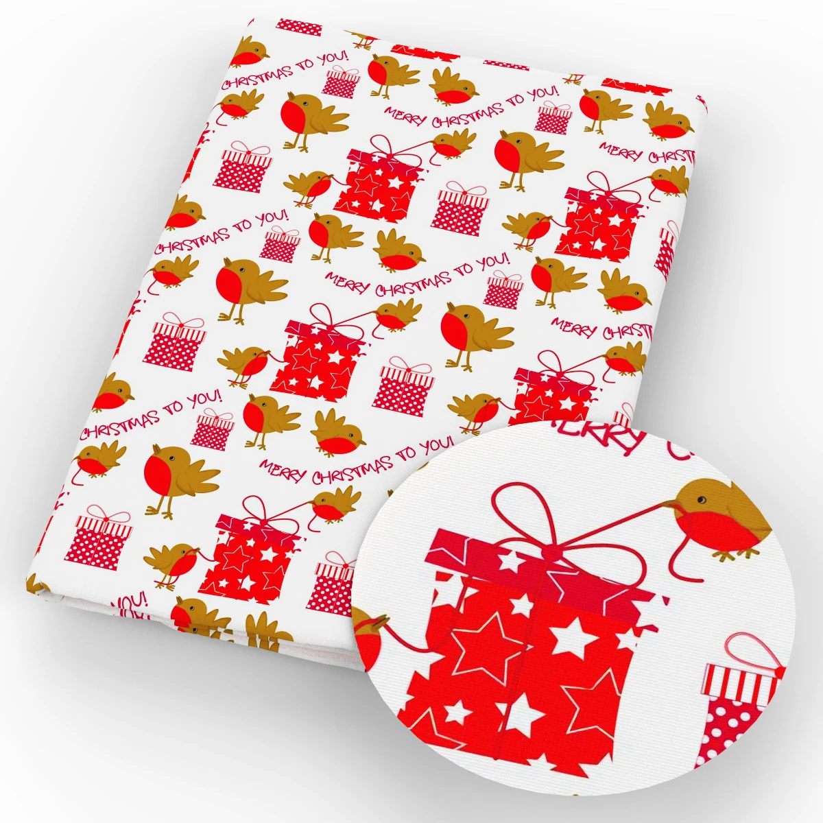 50*147CM Polyester&cotton Santa Claus Printed Christmas Fabric Sewing Quilt Fabric DIY Baby Clothes Bags Material,1Yc8676
