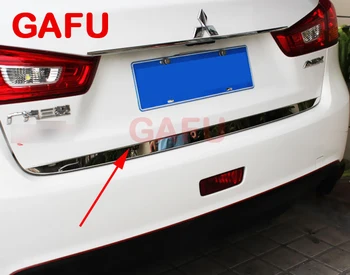 

For Mitsubishi ASX RVR 2011 2017 Sticker Stainless Steel back door Tailgate trim 1pcs Car Accessories