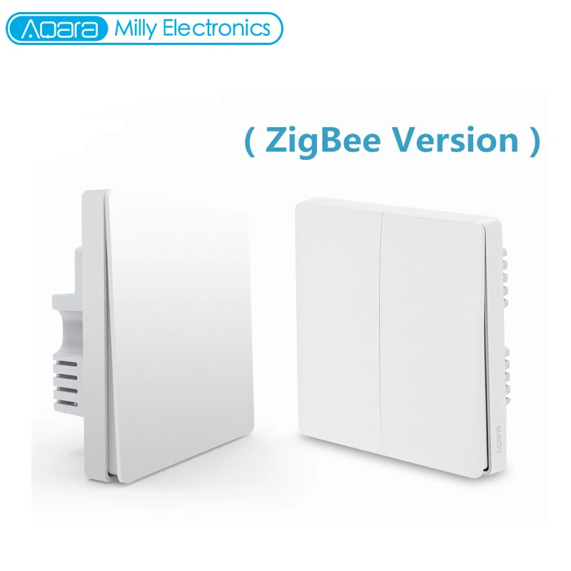 Оригинальный настенный светильник Aqara QBKG04LM ZigBee версия с двойным ключом