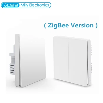 

Original Aqara QBKG04LM Smart Wall Switch Light ZigBee Version Double Key Smartphone APP Smart Home Device Remote Control