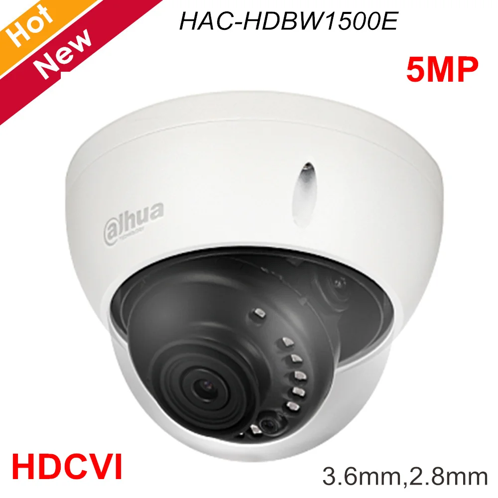 Dahua Lite Plus 5MP HDCVI IR купольная камера HAC HDBW1500E Smart 30 метров 1/2.7 &quotCMOS 3 6 мм 2 8