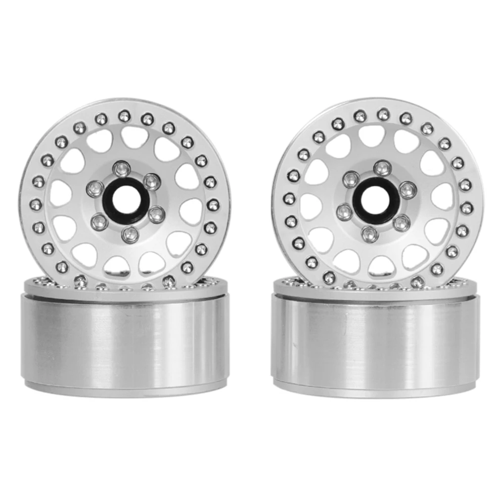 

4Pcs Car 1/10 RC Toys 1.9Inch Durable Crawler Easy Install Aluminum Alloy Parts Replacement Wheel Rim For SCX10 90046 TRX4 D90