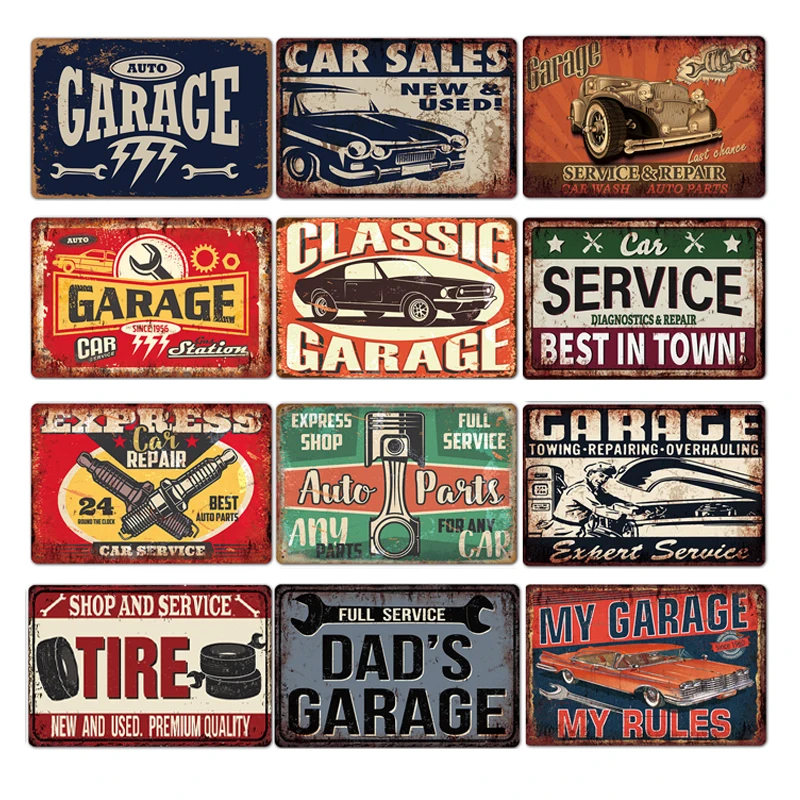 

Декор для гаража и магазина, металлическая настенная жестяная вывеска, Постер обслуживания для магазина автомобильных шин, настенные пластины в стиле ретро, декоративные таблички, Художественная печать, вывески для рисования