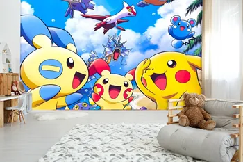 

[Self-Adhesive] 3D Pokemon 7551333 Japan Anime Wall Paper mural Wall Print Decal Wall Murals