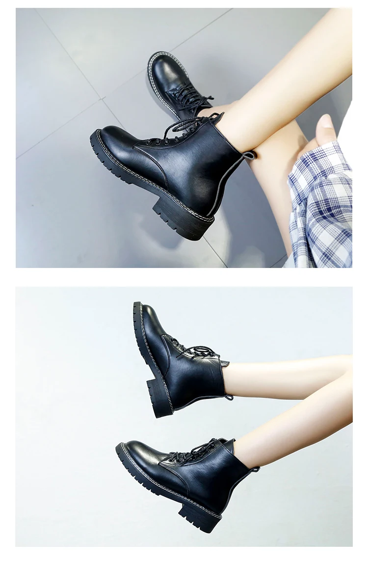 Bootee/ г.; женские ботинки до середины икры с круглым носком; женская обувь; ботинки на низком каблуке со шнуровкой; роскошные дизайнерские зимние сапоги на резиновой подошве