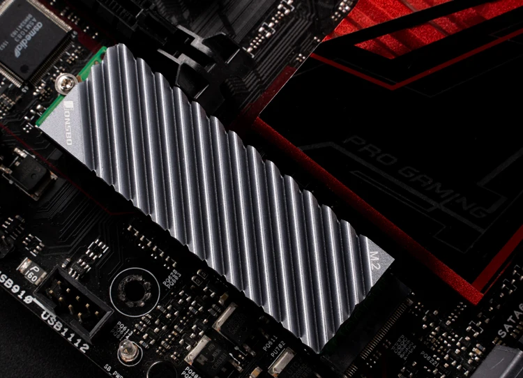 M.2 2280 Solid State Hard Disk Aluminum Heatsink with Thermal Pad for m2 Desktop
