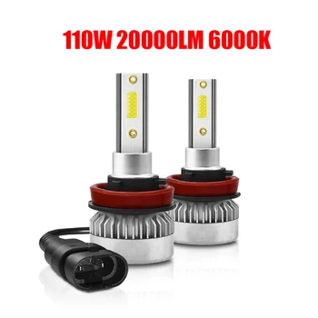 

LD2086 LED Waterproof Headlight Easy Installation H11 110W Globes Beam DC 9V-32V