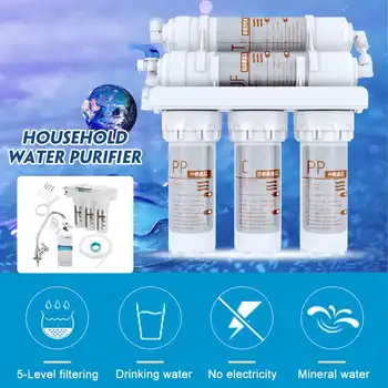 

5pc/Set Ultrafiltration Drinking Water Filter System Home Kitchen Water Purifier With Faucet Tap Water Filter Cartridge Kits