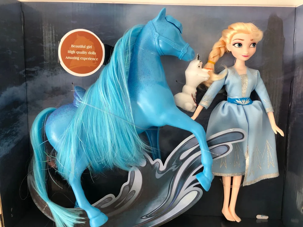 disney Frozen2 игрушка Эльза Принцесса Кукла Олаф фигурка лошади игрушки Дети Девочки Рождественский подарок с коробкой высокое качество