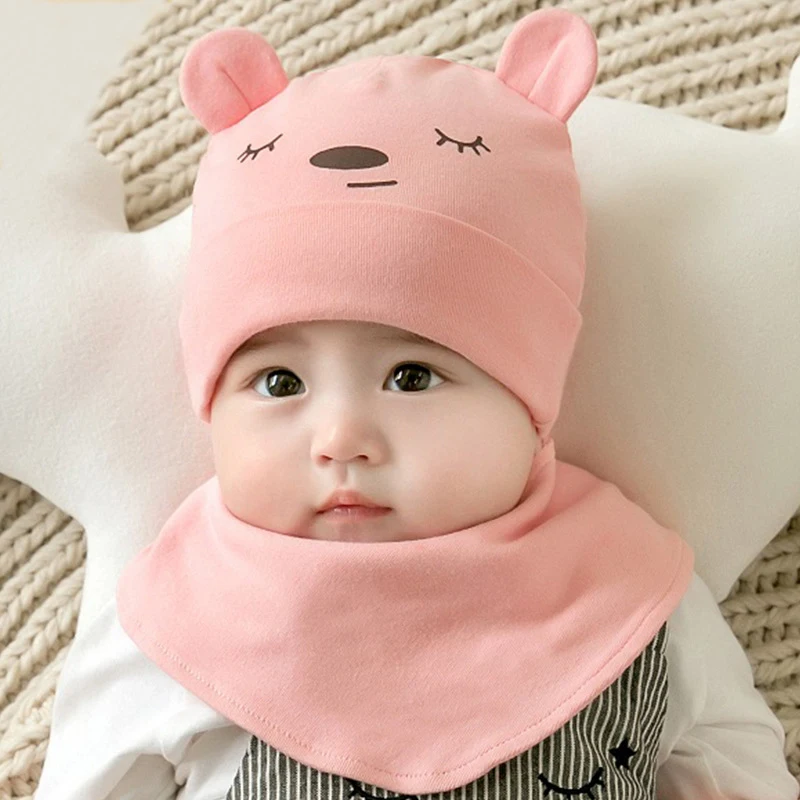 Новая брендовая шапка для новорожденных мальчиков и девочек, зимний теплый вязанный шарф