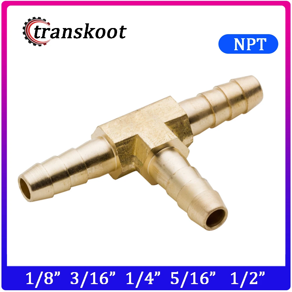 2 шт. латунные трубы, СТДО шланг тройник сустава, латунь Барб тройник для труба ДН 1/8 "3/16" 1/4 "5/16" 3/8 "1/2" 5/8"