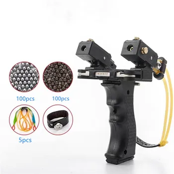 

powerful laser targeting slingshot for outdoor hunting bow folding wrist slingshot catapult shooting fishing slingshots