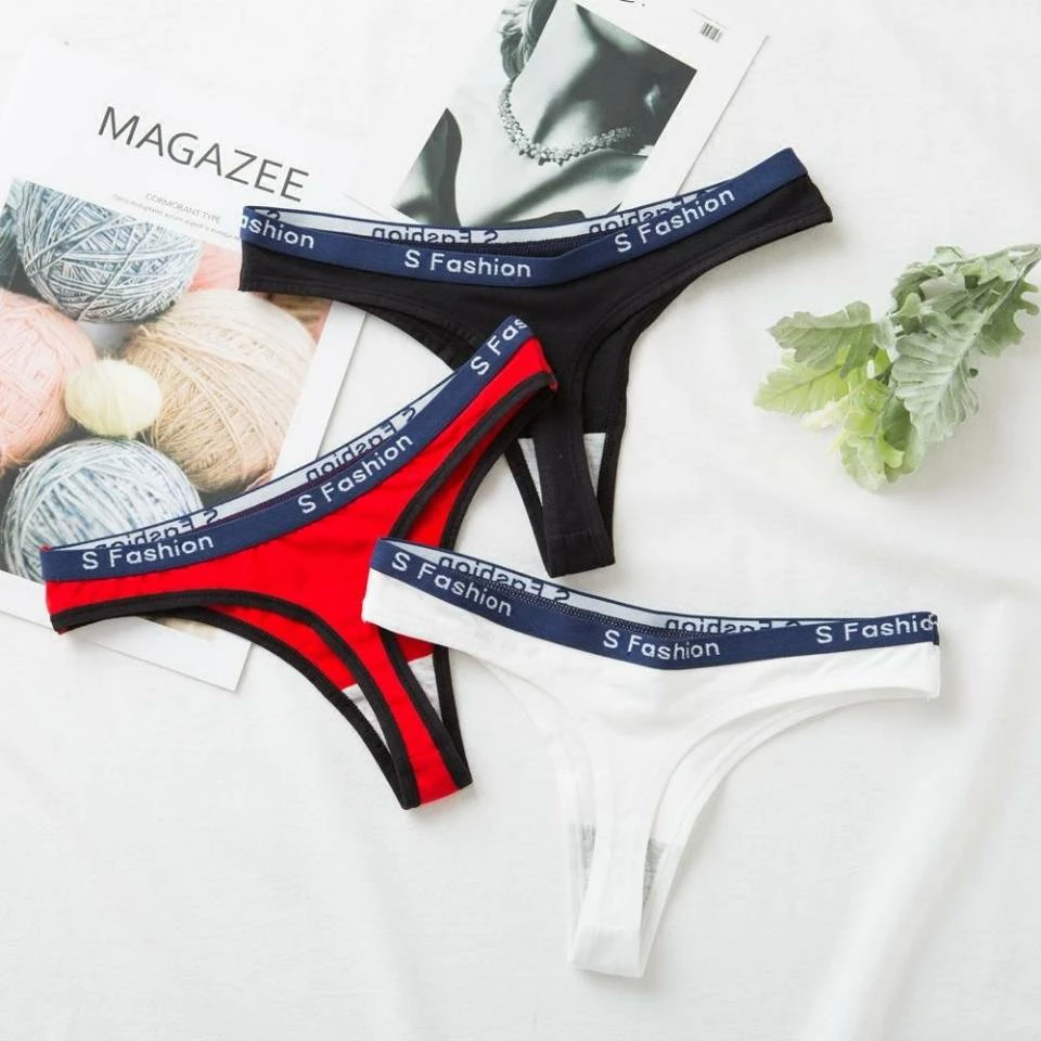 Thong Vrouw Thongs Slipje Vrouwen Bikini Katoenen Ondergoed Brief Sport Tanga G String Hoge