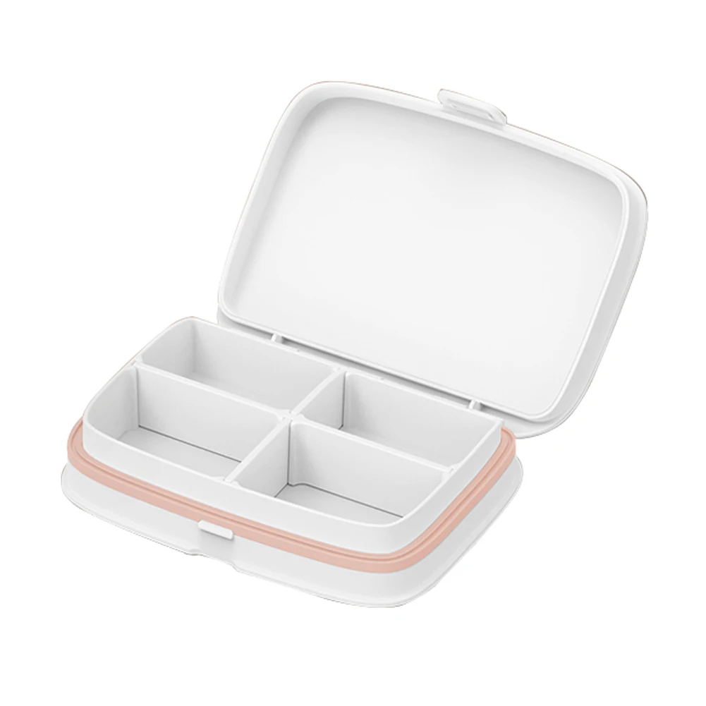 

Mini Pill Case Portable Multi-function Sealed Subpackage Container Lightweight Organizer Storage Small Travel Detachable Plastic