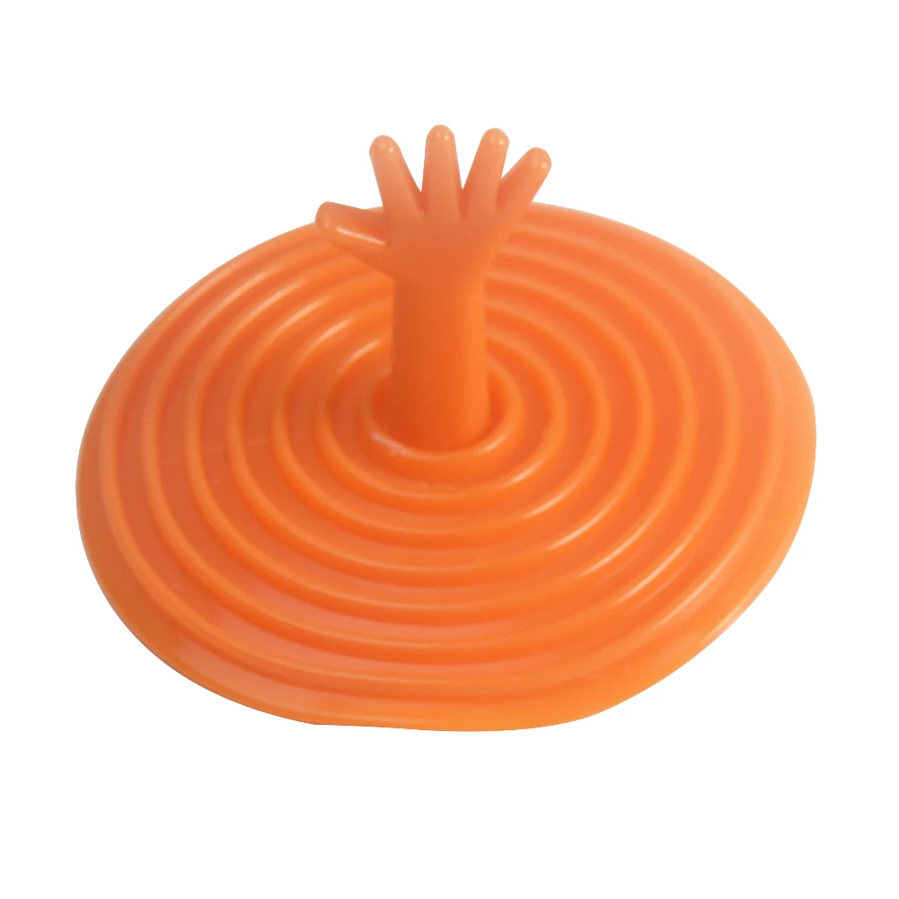 rubber Hand Shape Washroom Sink Plug Floor Bath bathtub Catcher Strainer Drain Hair Stopper Hand Sink Plug color sent randomly