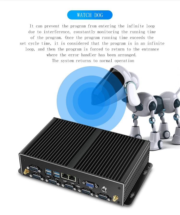  Fanless Industrial Mini PC I7 8550U Gaming PC Desktop Computer Barebone System Dual Intel NIC WiFi 
