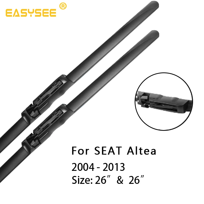 Автомобильные щетки стеклоочистителя ветрового стекла для SEAT Altea 2"& 26" Fit коготь руки 2004 2005 2006 2007 2008 2009 2010 2011 2012 2013 - Цвет: 2004-2013