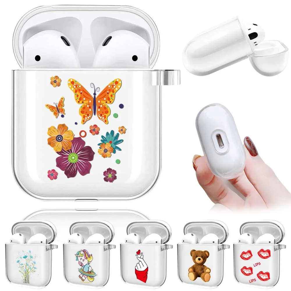 

Earphone Protective Sleeve Silicone Case for Apple Airpods 1/2 Protector Wireless Headphone Cover Earphones Charging Box