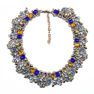 Amazon Hot Selling Necklace Cross Border Accessories New Products Europe And America Fashion Retro Crystal Leaf Pendant