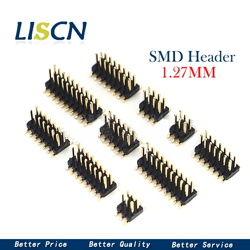 2.0MM Double Row Right Angle Male Pin Header Strip 2*3/4/5/6/8/10/12/15/20P-40P
