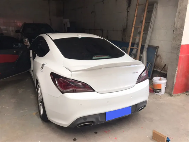 Спойлер для автомобиля Rohens Coupe из настоящего углеродного волокна 2008-2013 FRP hyundai Genesis Coupe, багажник, задняя губка, задний плавник, крыло R, моделирование