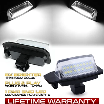 

2Pcs LED Number License Plate Light Lamps For Mitsubishi Eclipse 1 2 3 4 Cross Cabriolet Outlander 1 2 3 XL Lancer 8 Sportback