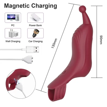 G-Spot Finger Vibrator Female Sex Toy For Women Clitoris Stimulator Couples Nipple Powerful Silicone Toy Goods for Adults 18 6